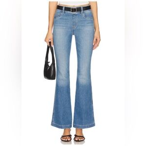 SPANX flare jeans in stonewash blue